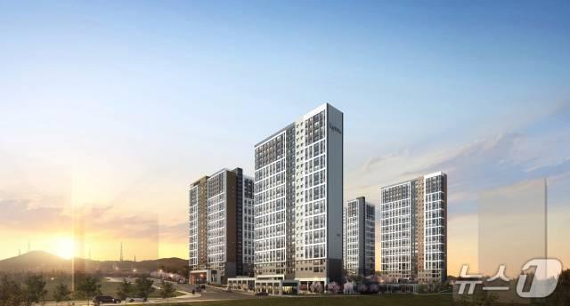 본문 이미지 - 부산 장안지구 우미 린 프리미어 조감도 (우미건설 제공)