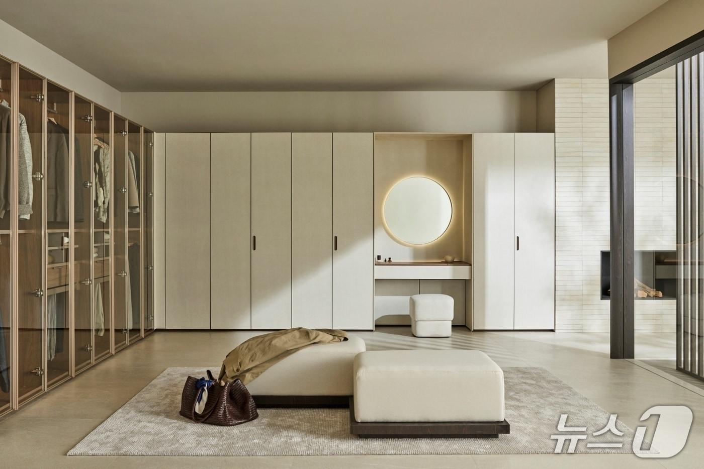 장식형 파우더장을 적용한 한샘 시그니처 붙박이장 (한샘 제공. 재판매 및 DB금지)