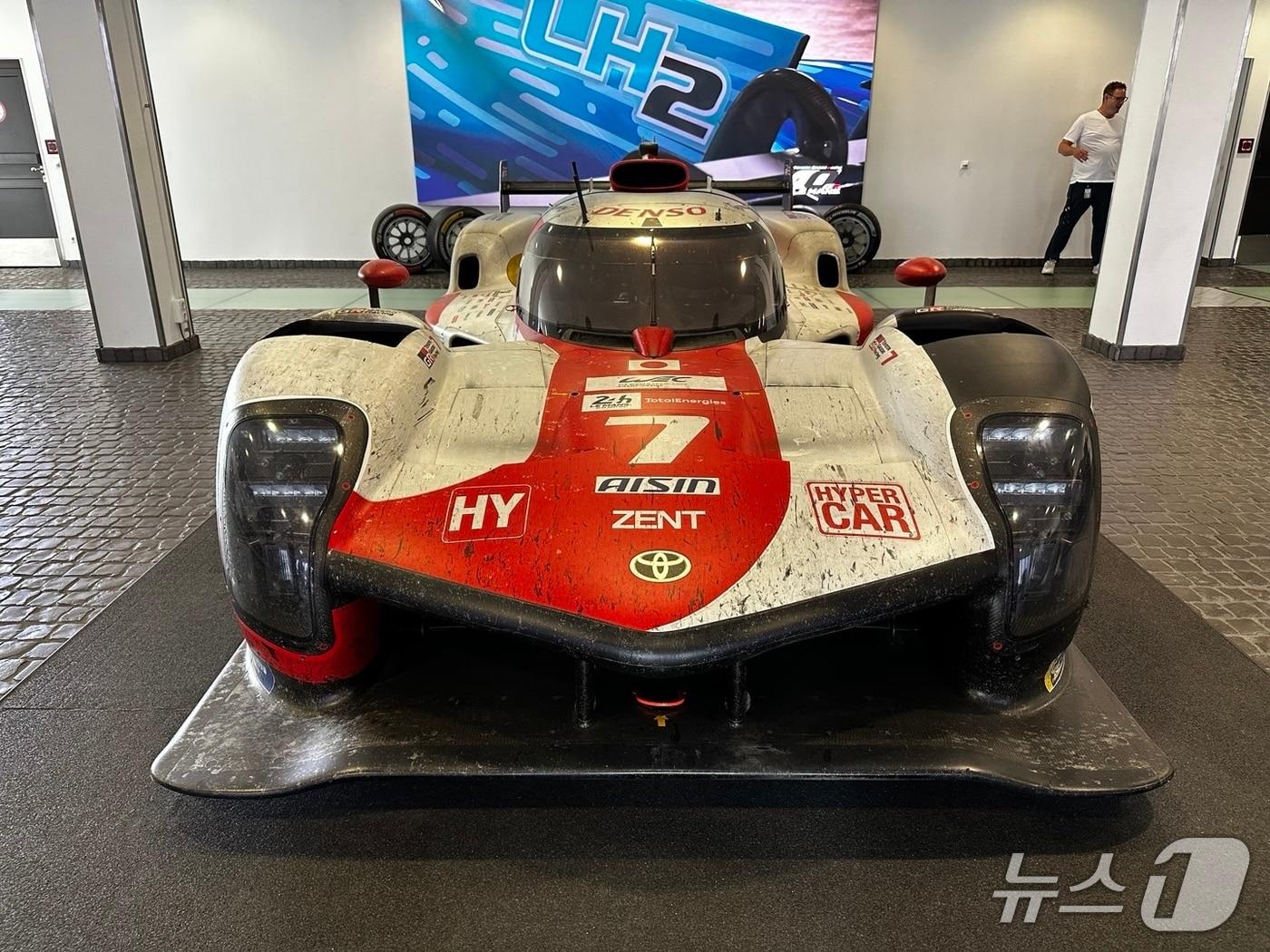 본문 이미지 -  도요타의 세계내구선수권 출전 하이퍼카&#40;WEC LMDh&#41; 도요타 GR010 하이브리드.ⓒ 뉴스1 이동희 기자