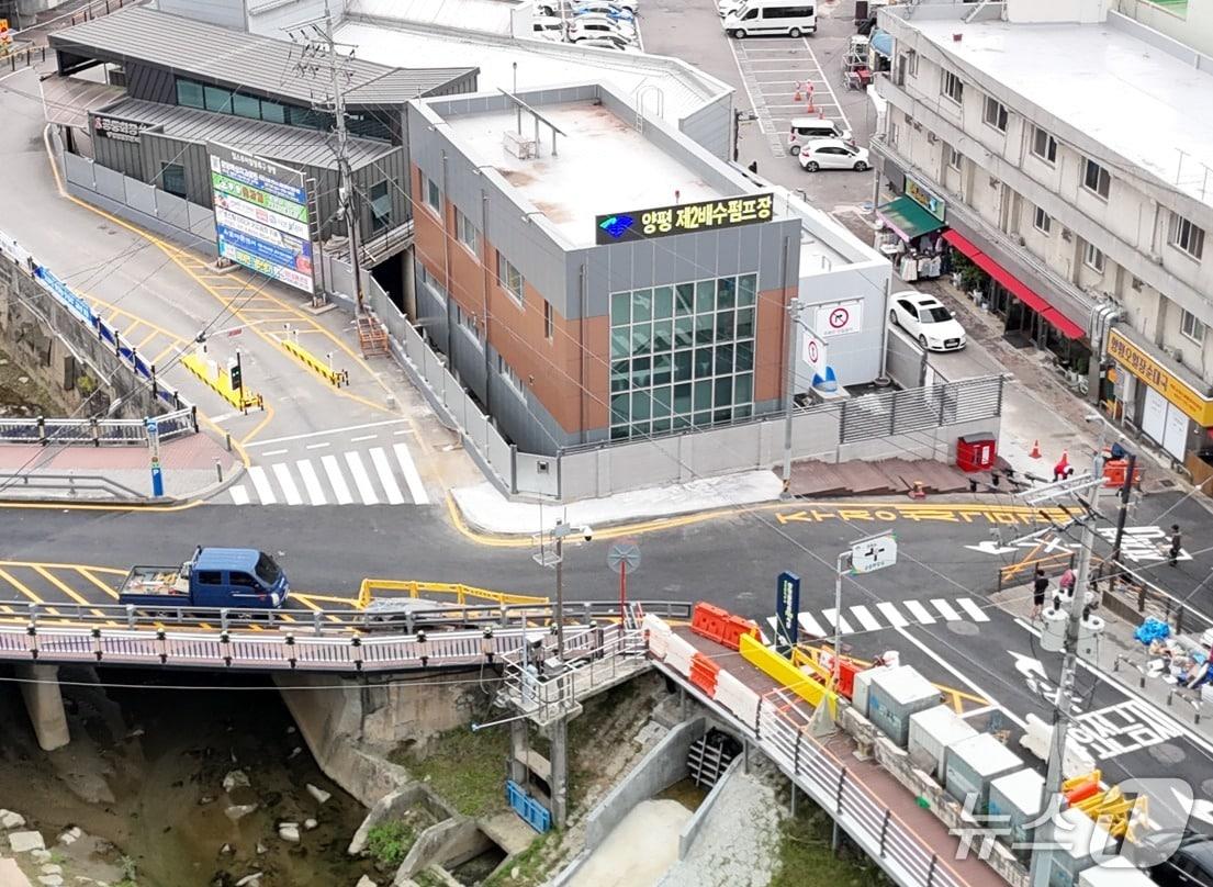 본문 이미지 - 경기 양평군 양평제2배수펌프장&#40;양평군 제공. 재판매 및 DB 금지&#41;/뉴스1