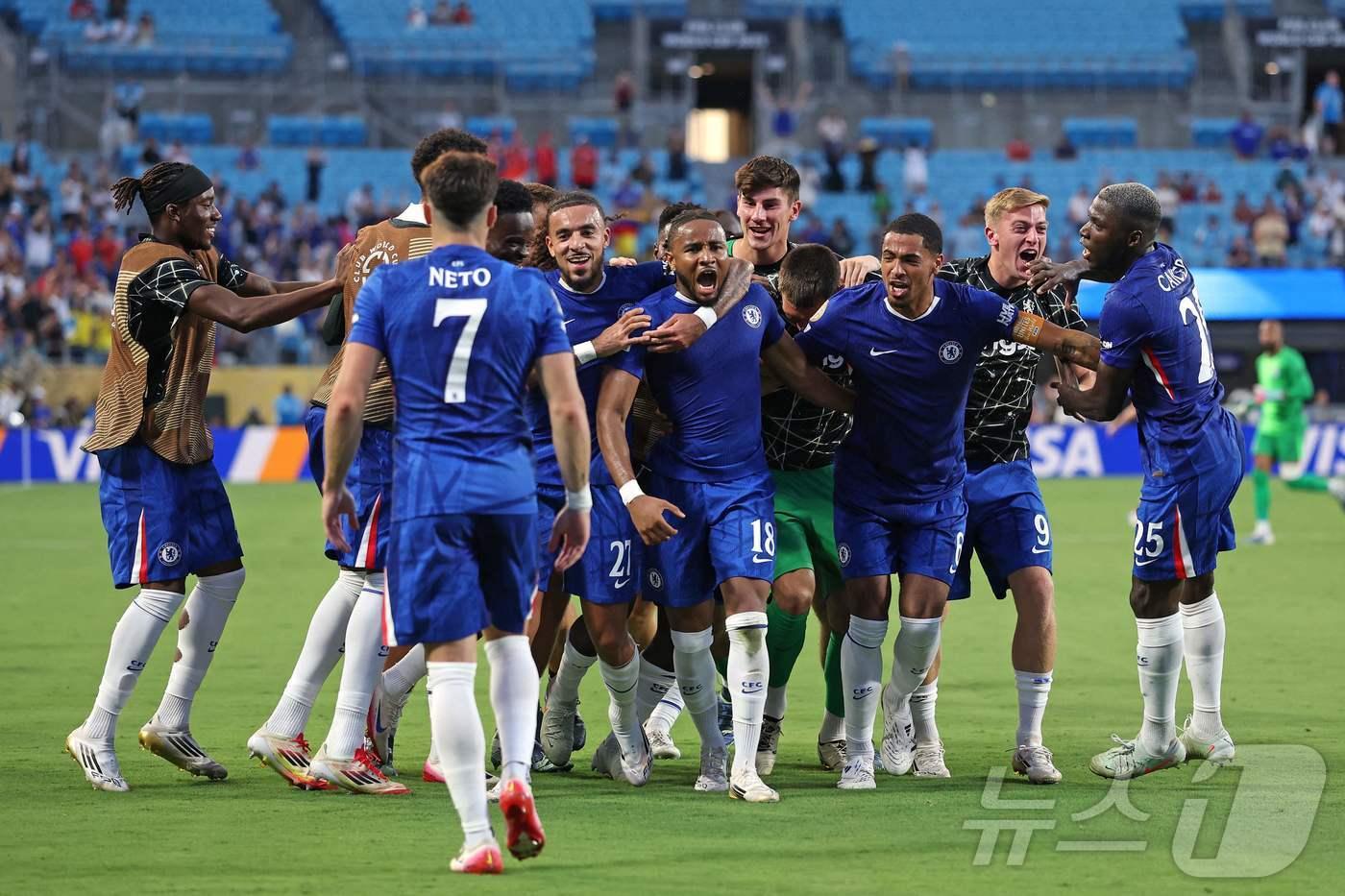 클럽 월드컵 8강에 진출한 첼시. ⓒ AFP=뉴스1