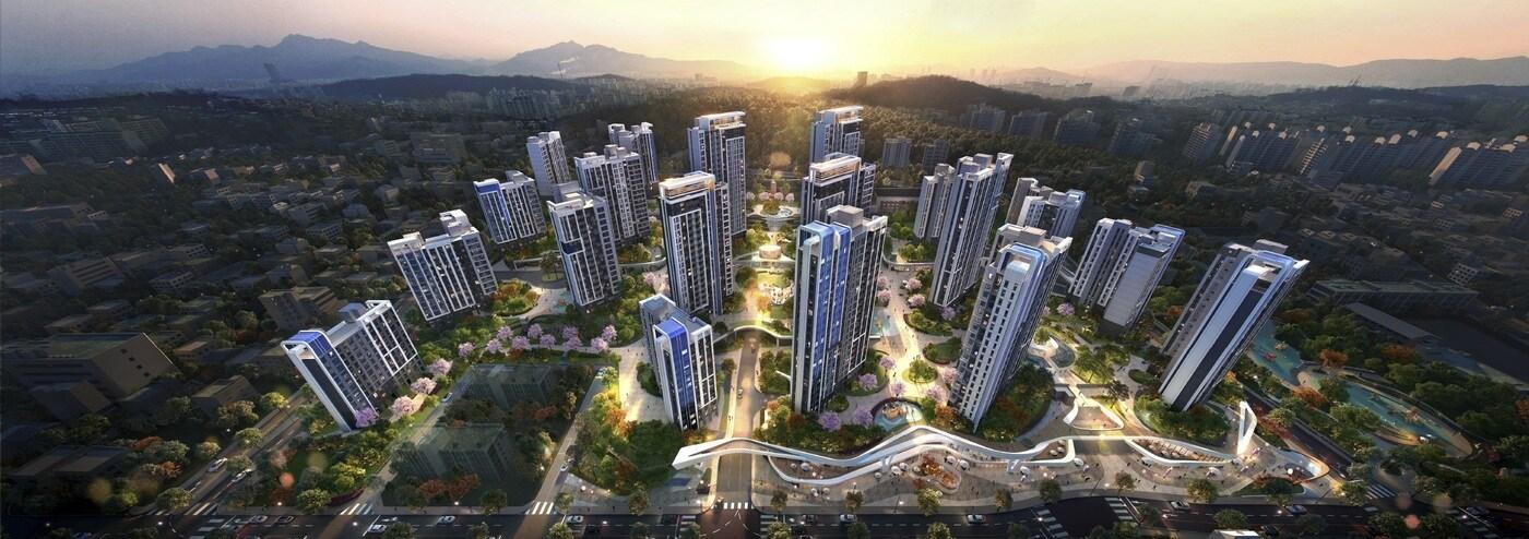 미아9-2구역 재건축사업지 조감도.&#40;현대건설 제공&#41;