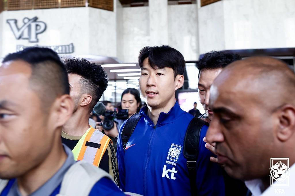 본문 이미지 - 이라크에 도착한 한국 축구대표팀(대한축구협회 제공) 