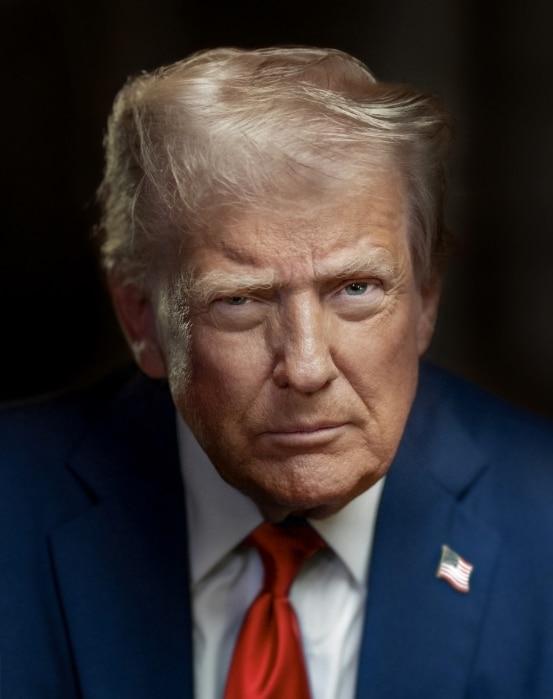 본문 이미지 - 미국 백악관이 새로 공개한 도널드 트럼프 대통령의 공식 사진. 2025.06.02.