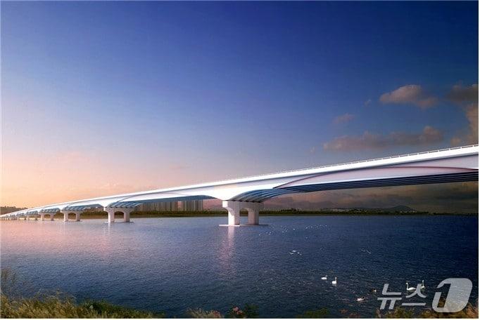 본문 이미지 - 부산 사상구 엄궁대교 조감도.(부산시청 제공. 재판매 및 DB 금지)