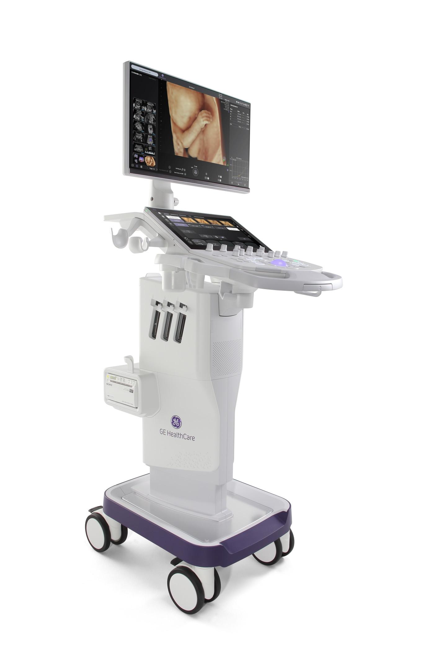 본문 이미지 -  GE헬스케어 초음파 신제품 '볼루손 퍼포먼스 시리즈'. (GE헬스케어 제공)