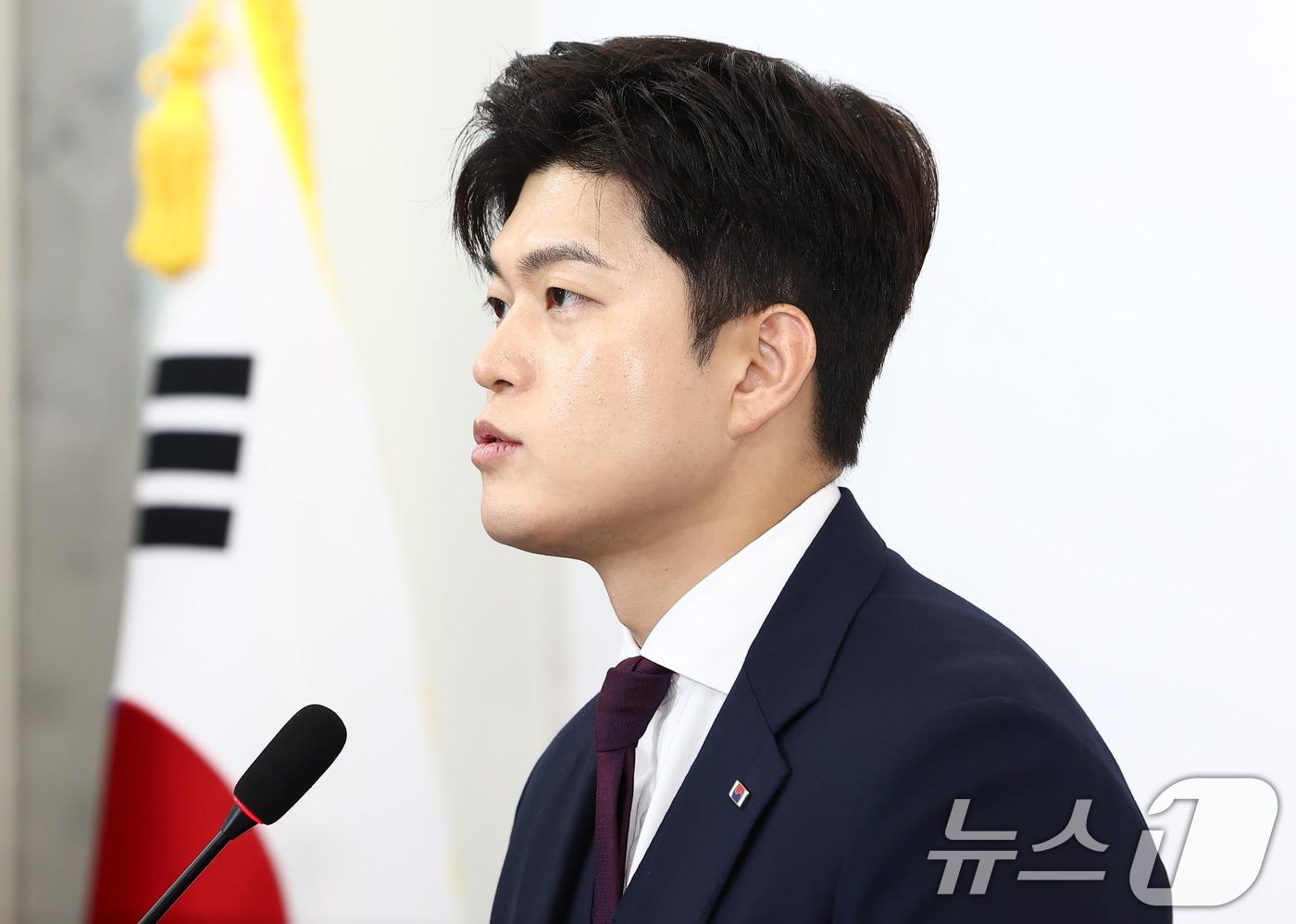 본문 이미지 - 김용태 국민의힘 의원. 2025.6.30 ⓒ 뉴스1 김민지 기자