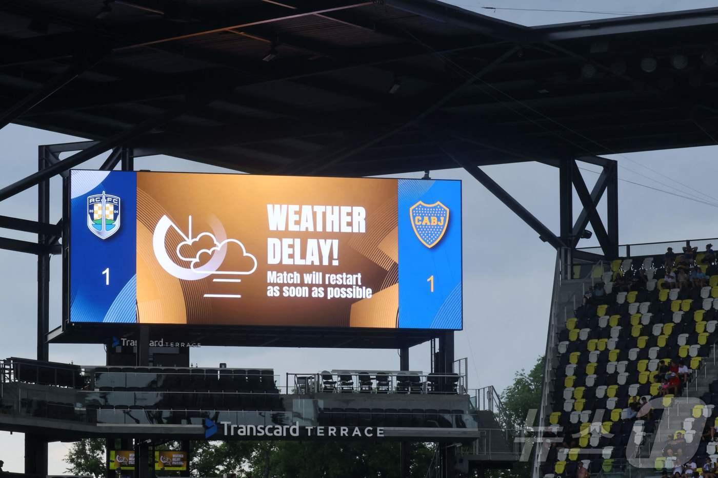 국제축구연맹&#40;FIFA&#41; 클럽 월드컵이 낙뢰로 6경기가 중단됐다. ⓒ AFP=뉴스1