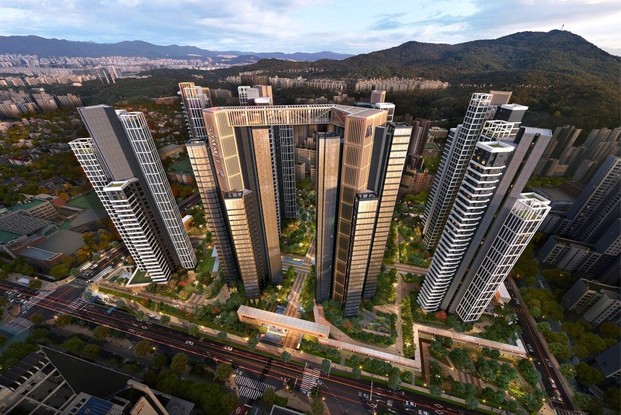 본문 이미지 - 대우건설 써밋 프라니티 조감도.(대우건설 제공)