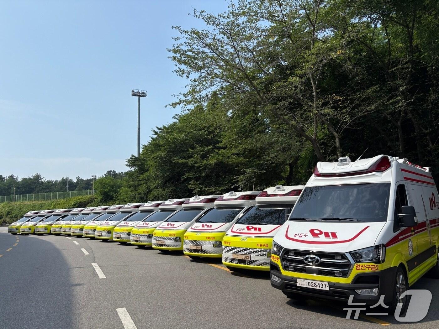 본문 이미지 - 전북소방본부가 신속하고 안전한 응급의료 이송을 위해 119구급차 보강에 나선다.(전북소방 제공. 재판매 및 DB금지)