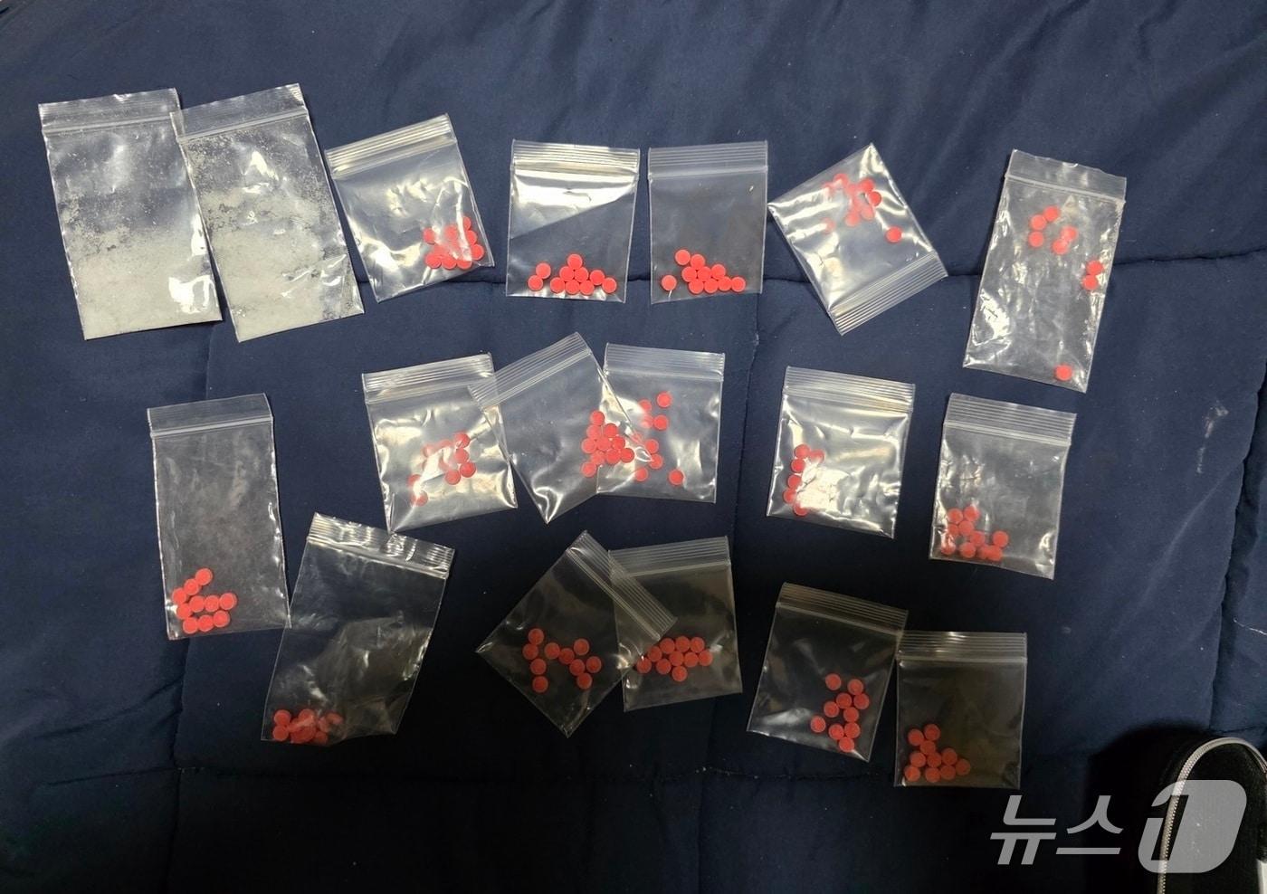 전남경찰청이 압수한 마약.&#40;전남경찰청 제공. 재판매 및 DB 금지&#41; 2025.6.30