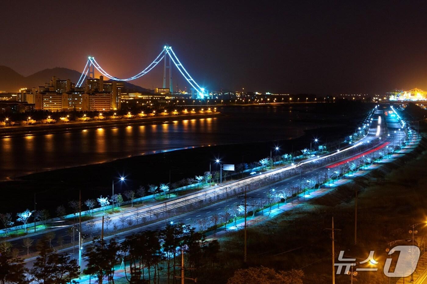 광양시 야경(광양시 제공) 