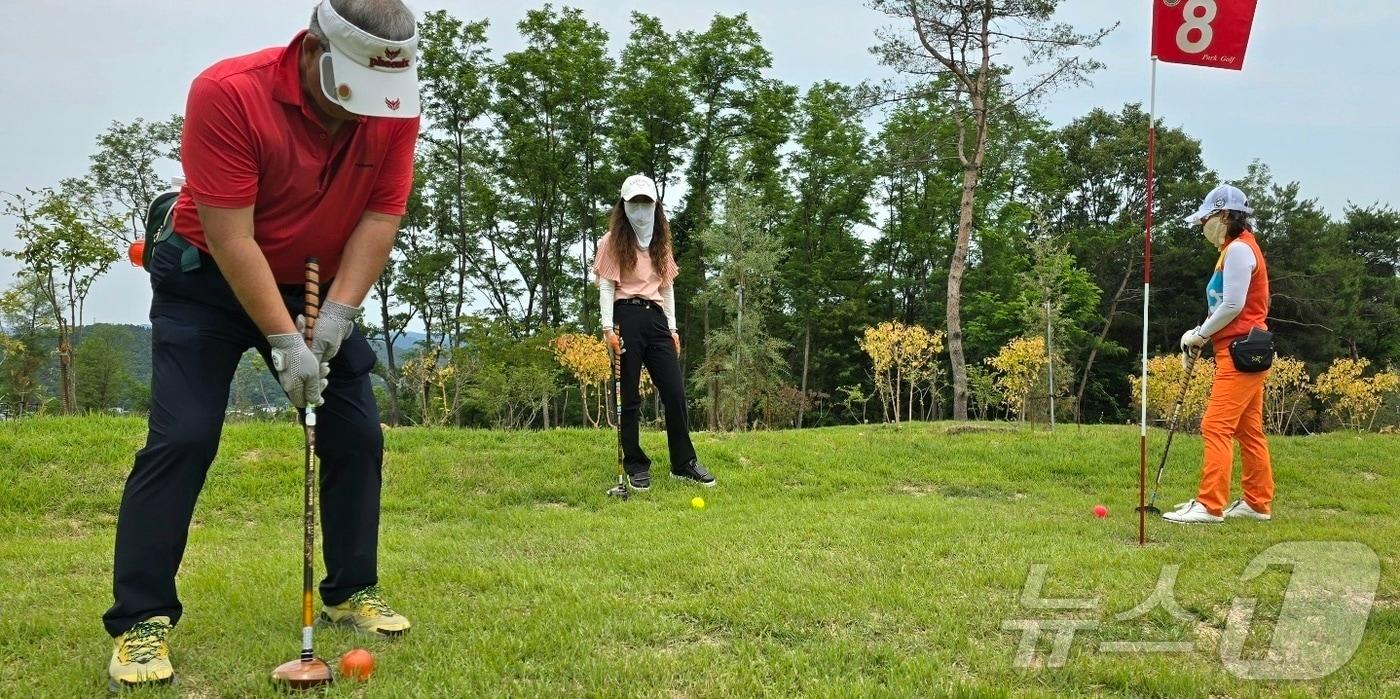 파크골프장에서 주민들이 파크골프를 즐기고 있다. &#40;자료사진&#41; /뉴스1 김대벽기자