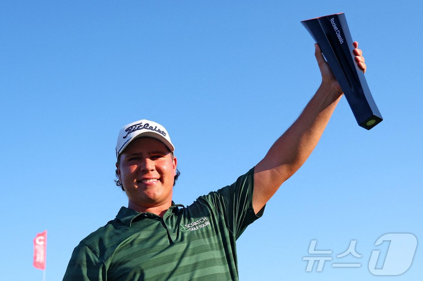 미국프로골프&#40;PGA&#41; 투어에서 처음으로 우승을 차지한 올드리치 포트지터. ⓒ AFP=뉴스1