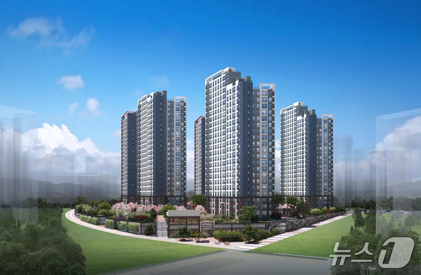  평택 고덕 A48블록 금성백조 예미지 투시도