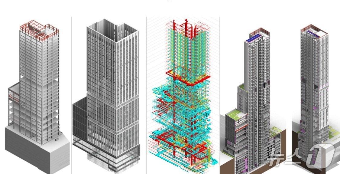 본문 이미지 - 금호건설의 자체 BIM과 3D 스캔기술 적용 이미지 (금호건설 제공)