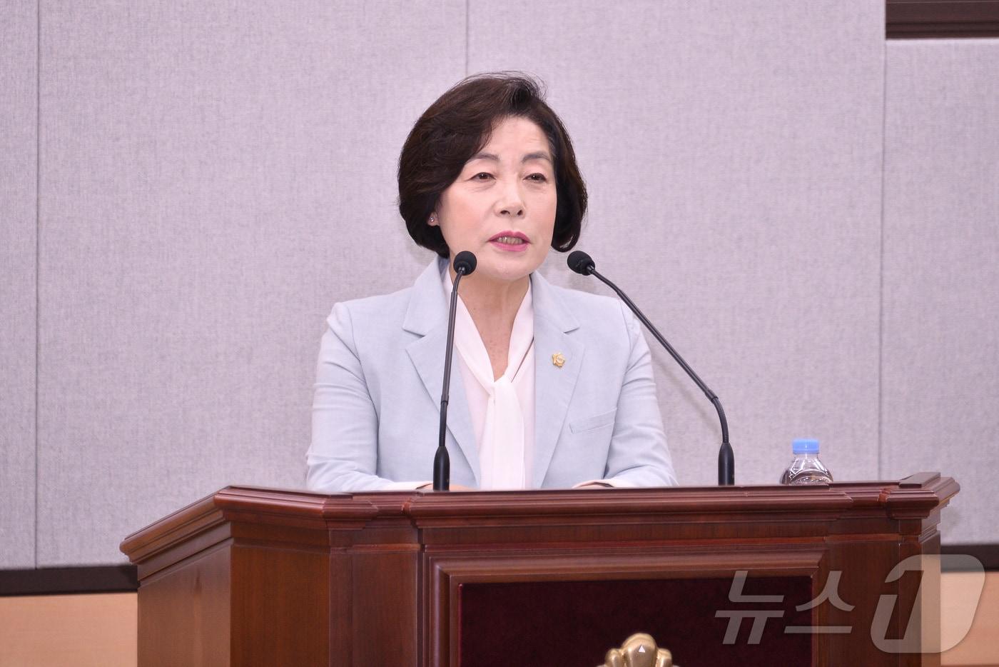 진명숙 전남 여수시의원.(여수시의회 제공. 재판매 및 DB 금지)