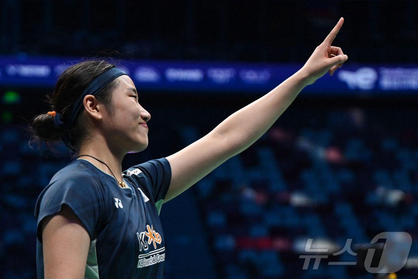 한국 배드민턴 간판 안세영. ⓒ AFP=뉴스1
