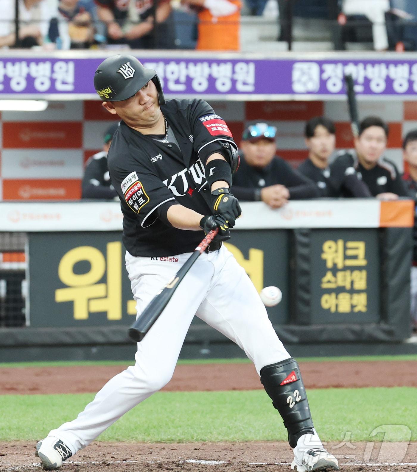 본문 이미지 - KT 위즈 장성우. ⓒ 뉴스1 김기남 기자