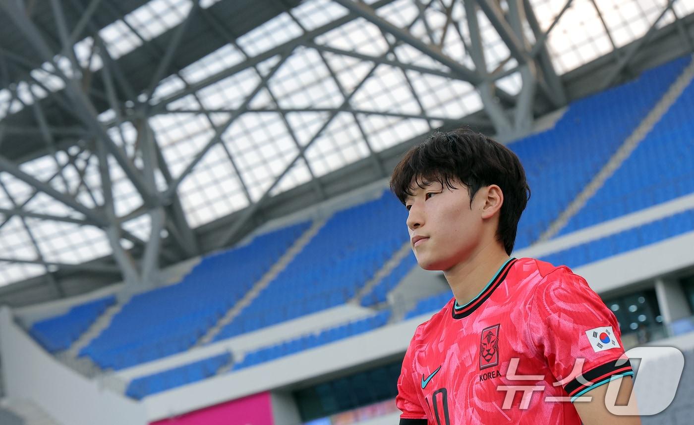 축구대표팀 배준호. /뉴스1 ⓒ News1 박정호 기자