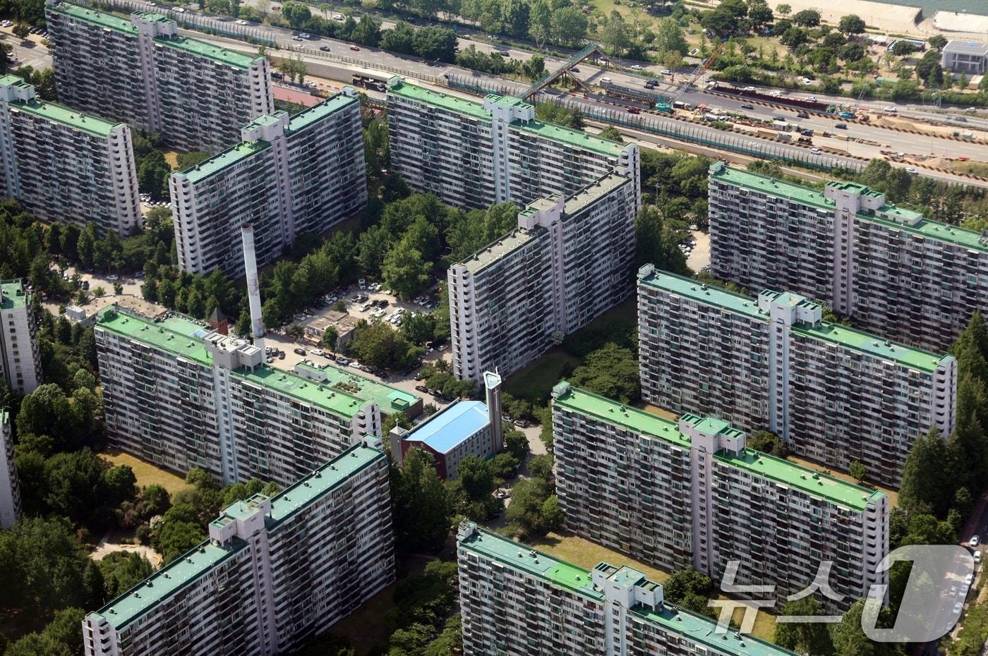 서울 잠실주공 5단지 모습.(자료사진) 뉴스1 ⓒ News1 김명섭 기자