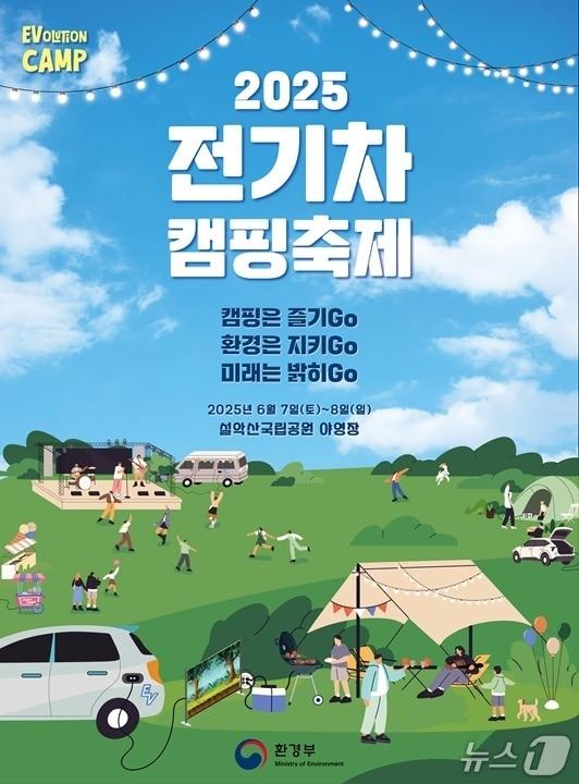 본문 이미지 - ‘2025 전기차 캠핑 페스티벌’ 포스터.(주최 측 제공, 재판매 및 DB금지)