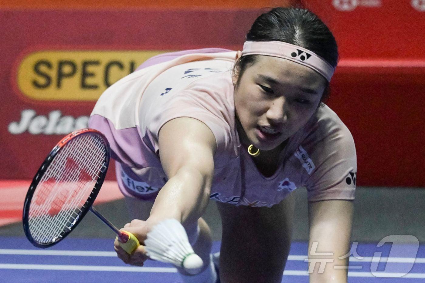 &#39;셔틀콕 여제&#39; 안세영이 요넥스와 개인 후원 계약을 맺었다. ⓒ AFP=뉴스1 ⓒ News1 김성진 기자