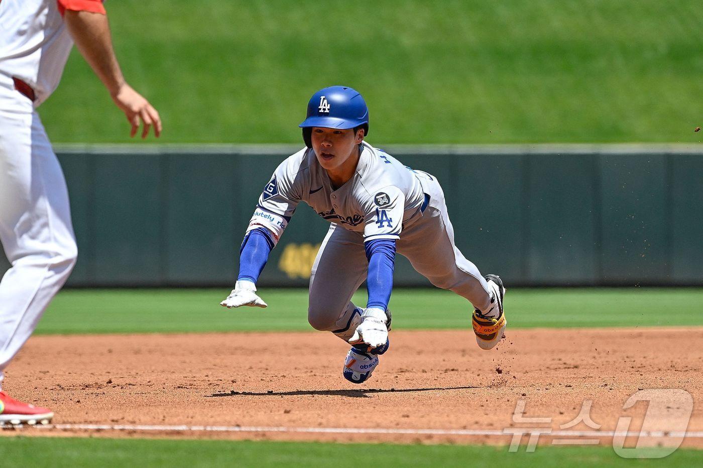 LA 다저스의 김혜성. ⓒ AFP=뉴스1