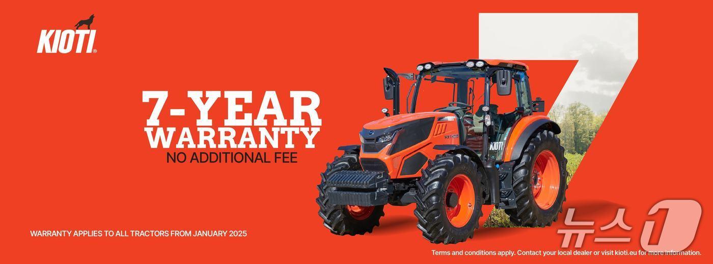 대동이 유럽 시장 최초로 트랙터 전 모델에 대한 7년 무상 보증제를 실시한다.(대동 제공)