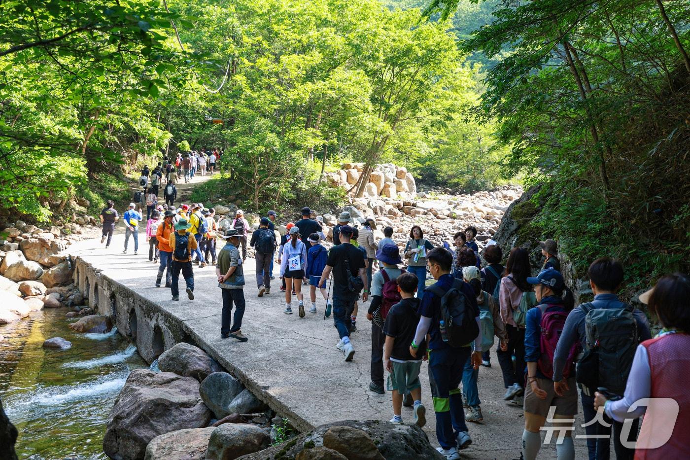 산청 지리산 장당계곡 개방 행사&#40;산청군 제공. 재판매 및 DB금지&#41;.