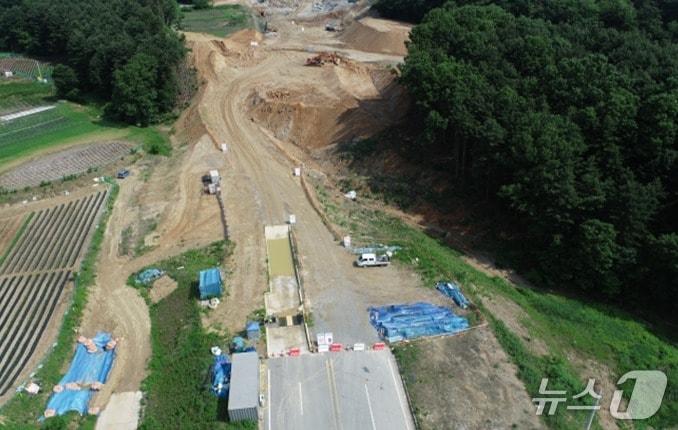 본문 이미지 - 강원 원주시 동부순환로 번재소류지-백호정사 구간 공사 자료 사진. (원주시 제공, 재판매 및 DB금지) 2025.6.9/뉴스1