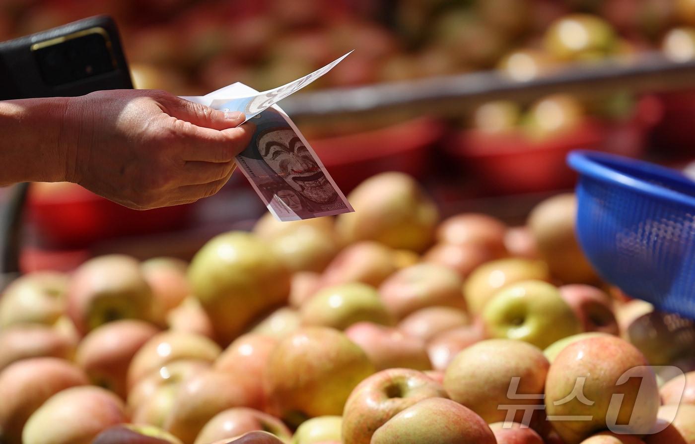지난 9일 서울 동대문구 경동시장에서 시민들이 온누리상품권으로 장을 보고 있다. (자료사진)  ⓒ News1 오대일 기자
