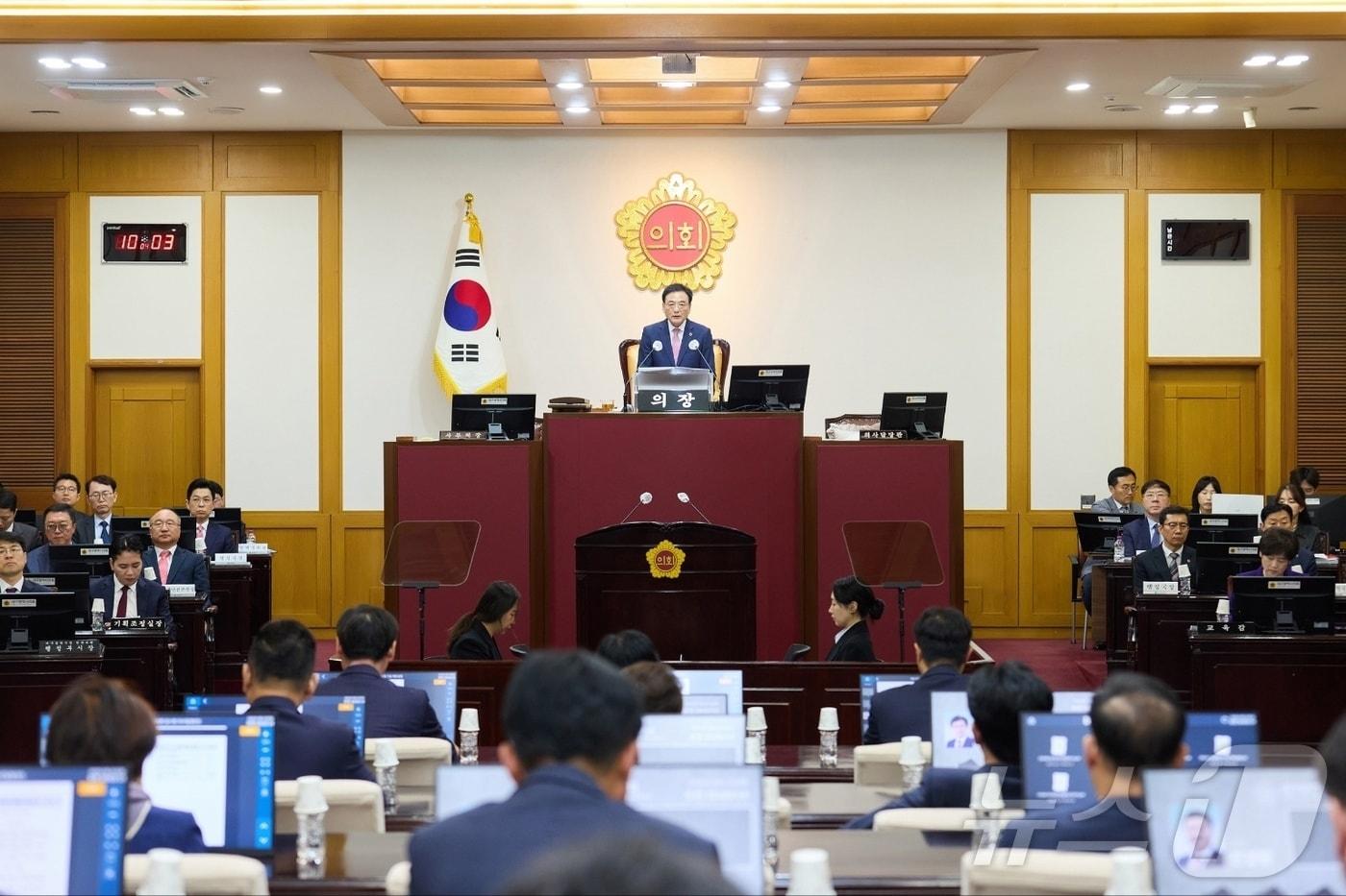 대구시의회 본회의장 모습.&#40;뉴스1 자료, 재판매 및 DB 금지&#41;ⓒ News1 김대벽기자