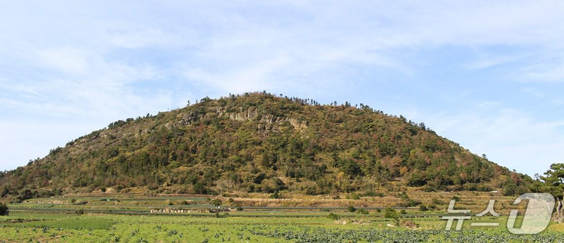 본문 이미지 - 제주시 한경면에 있는 당산봉.(비짓제주 홈페이지 갈무리)