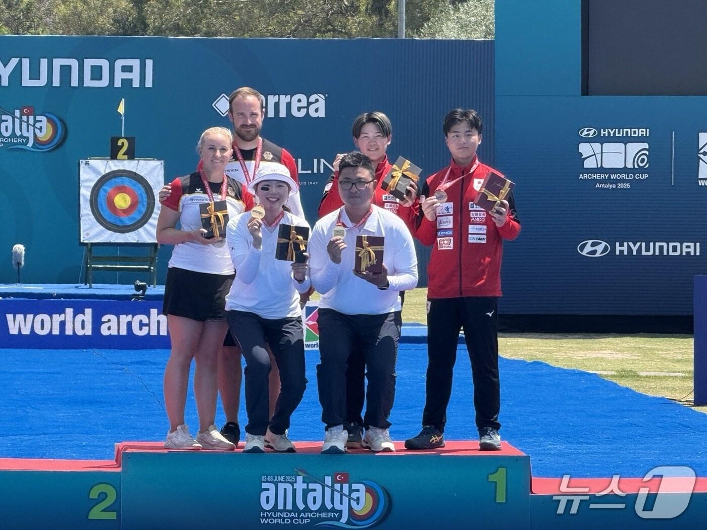 본문 이미지 - 김우진,  2025 현대양궁월드컵 3차 대회 2관왕(청주시 제공. 재판매 및 DB금지)/뉴스1
