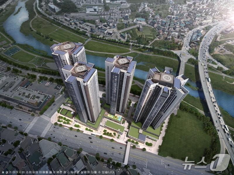 본문 이미지 - 해링턴 스퀘어 리버파크 조감도.