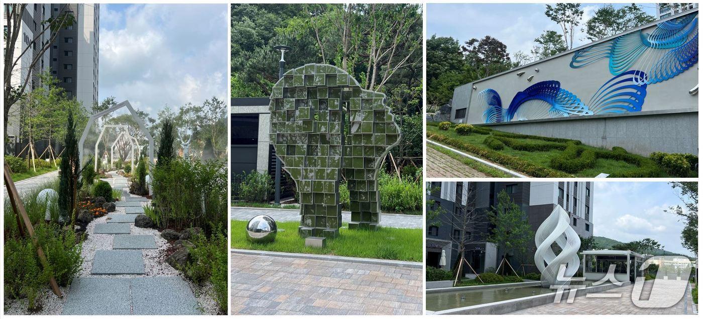  &#39;분당 아테라&#39; 조경특화 모습 &#40;금호건설 제공&#41;