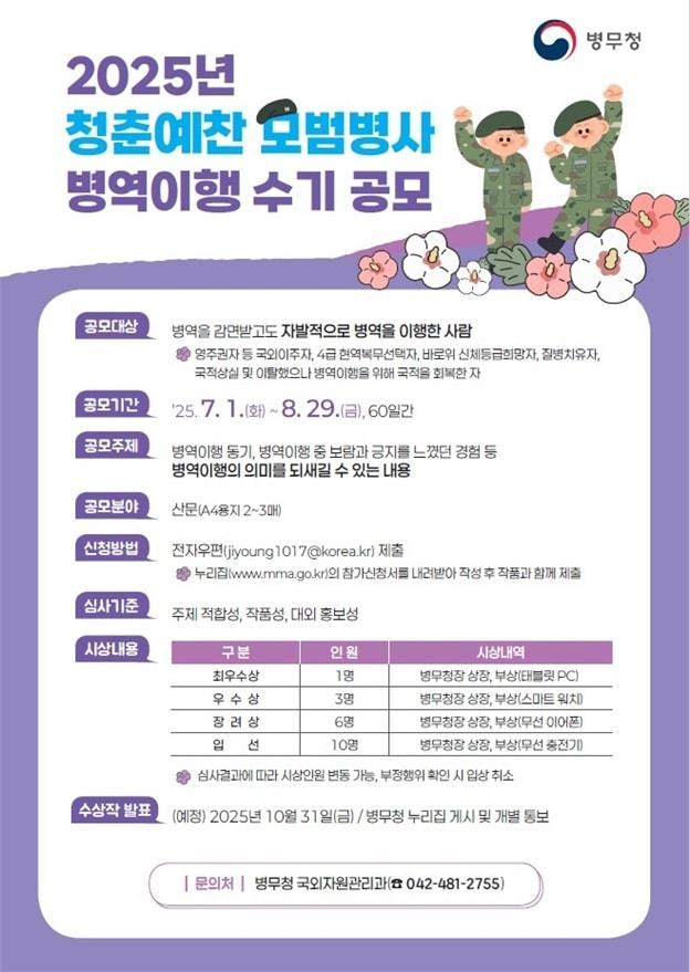본문 이미지 - 병무청 제공.