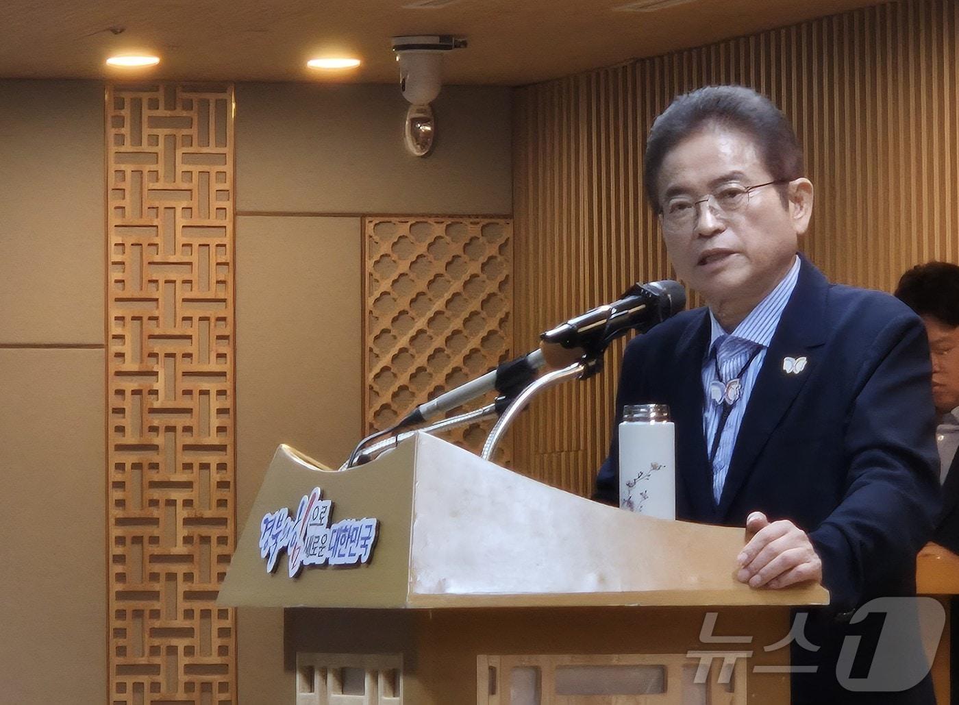 본문 이미지 - 이철우 경북지사가 1일 민선 8기 3년간 성과를 말하고 있다.ⓒ News1 김대벽기자