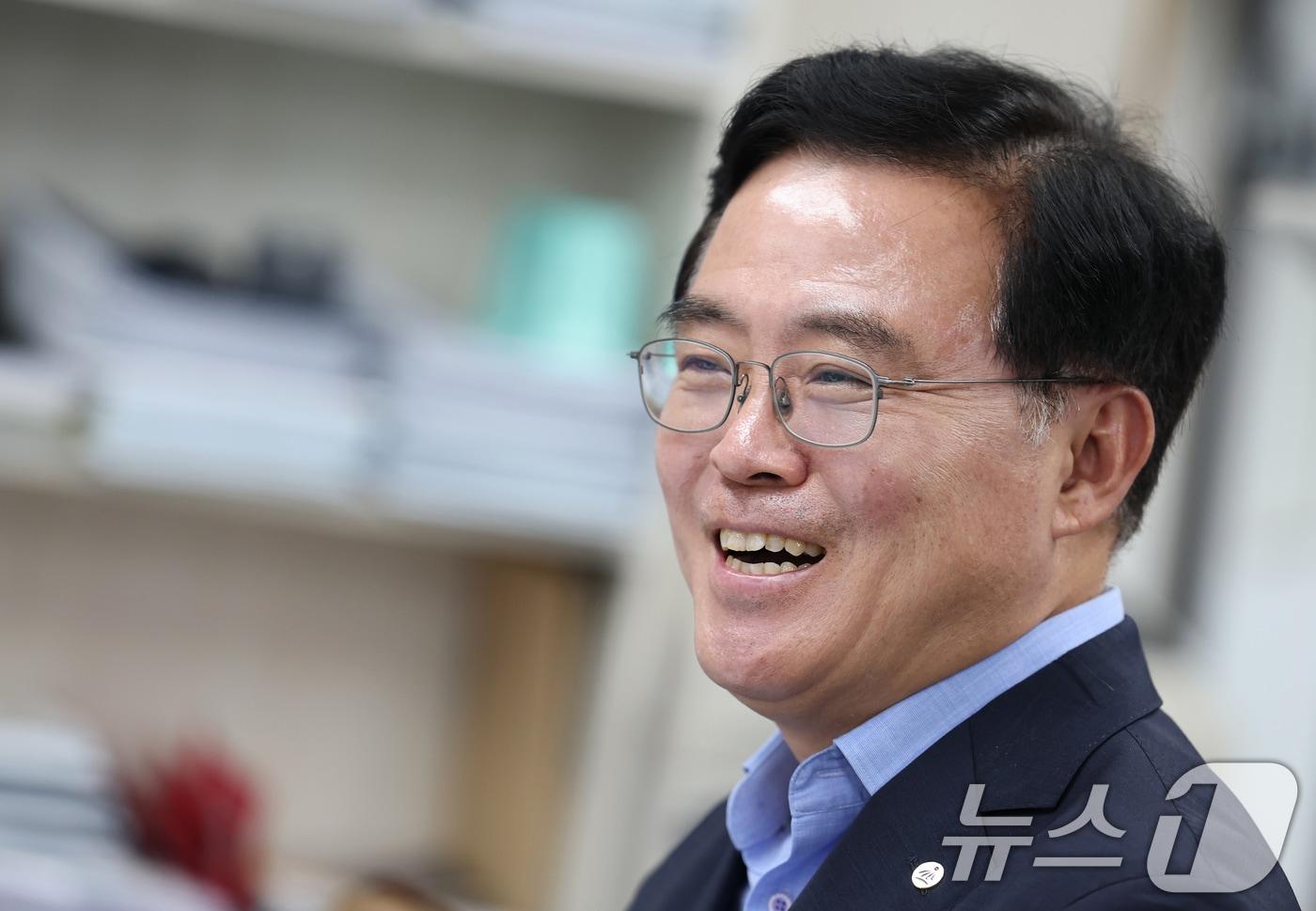 본문 이미지 - 진교훈 더불어민주당 서울 강서구청장 당선인 ⓒ 뉴스1 오대일 기자