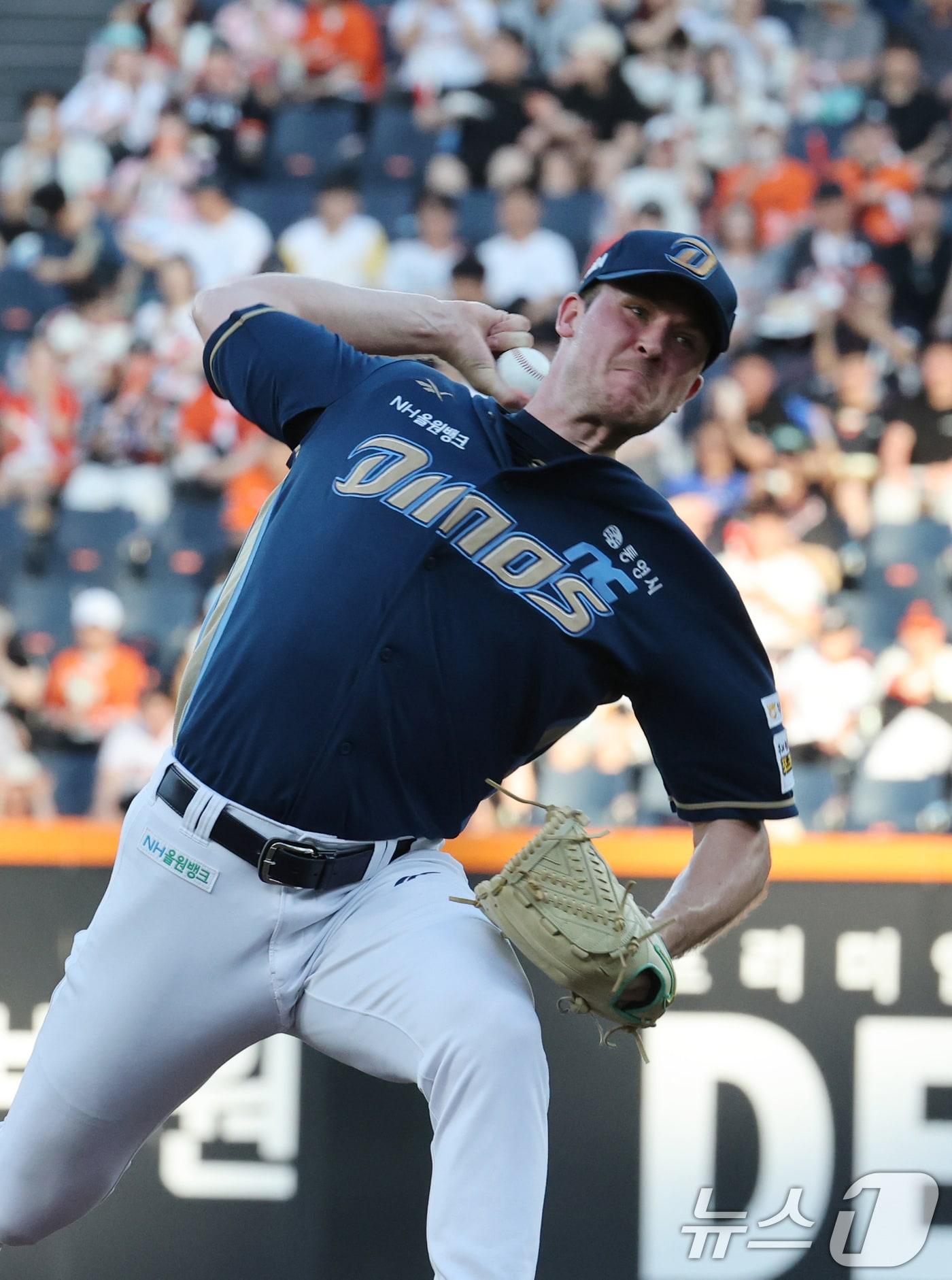 본문 이미지 - NC 다이노스 외국인 투수 라일리 톰슨. 2025.7.1/뉴스1 ⓒ News1 김기태 기자