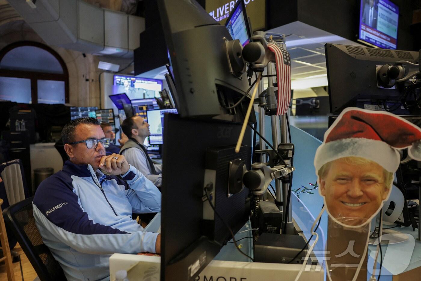 뉴욕증권거래소 트레이더들 ⓒ 로이터=뉴스1