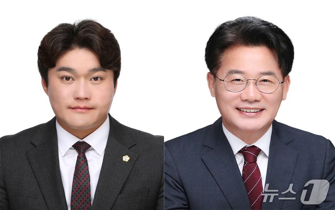 본문 이미지 - 김선광 예결위원장(왼쪽), 이재경 부위원장.(대전시의회 제공. 재판매 및 DB금지)/뉴스1
