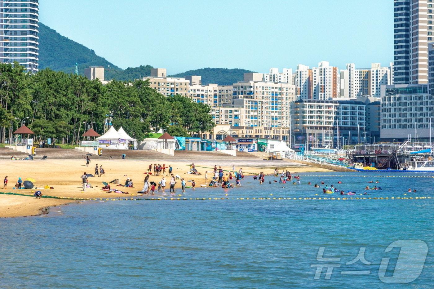 전남 여수 웅천해수욕장 전경.(전남도 제공. 재배포 및 DB 금지)