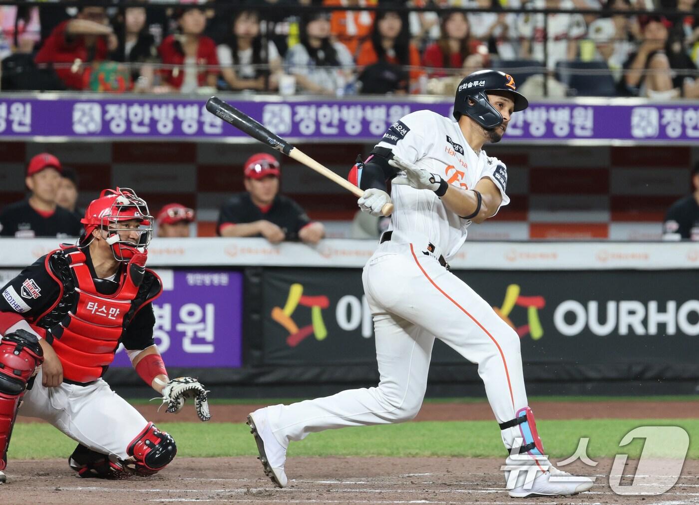 본문 이미지 - 한화 이글스 외국인 타자 루이스 리베라토. 2025.7.10/뉴스1 ⓒ News1 김기태 기자