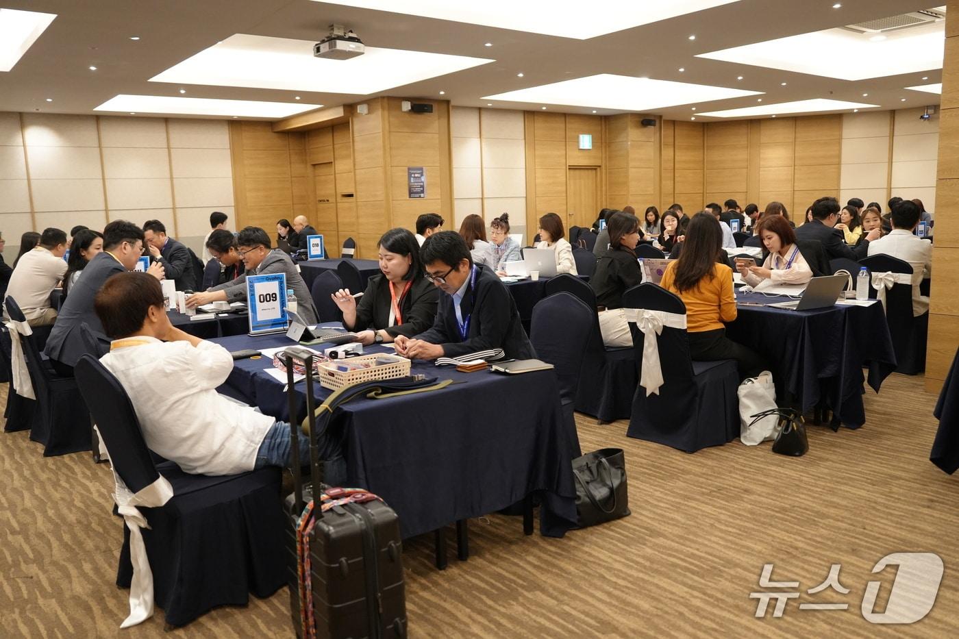 2024년 G밸리 수출상담회 현장.(금천구 제공)