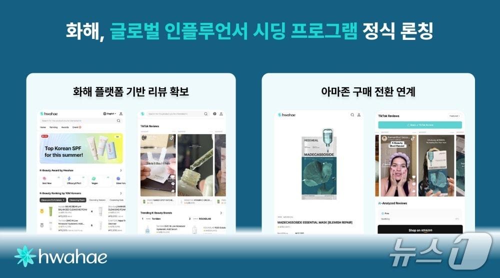 본문 이미지 - 화해 글로벌 인플루언서 시딩 프로그램 출시(화해글로벌 제공)