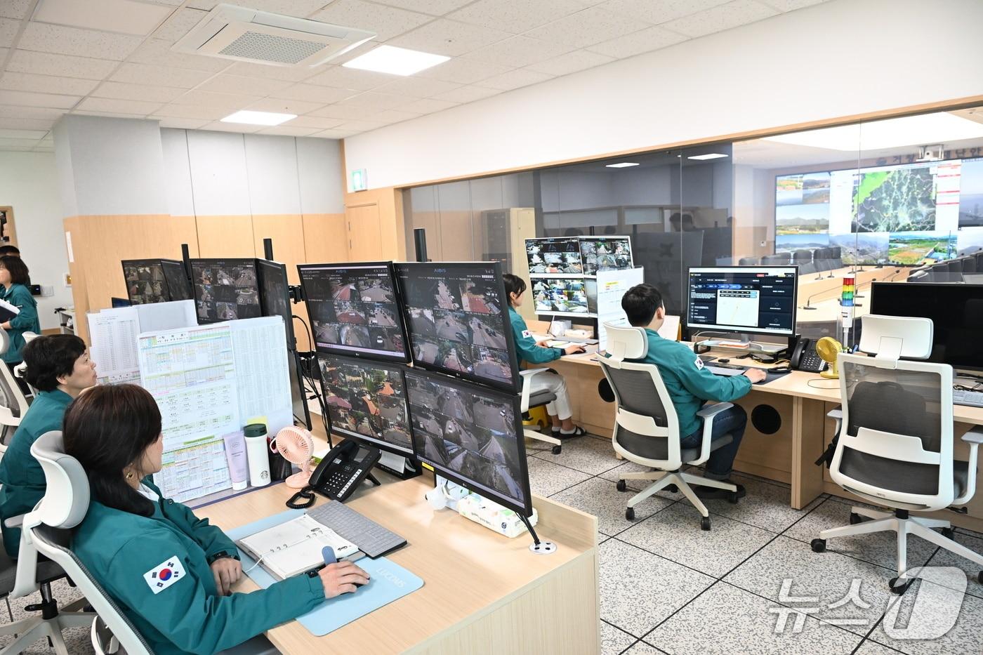 거창군 재난안전상황실(거창군 제공. 재판매 및 DB금지).