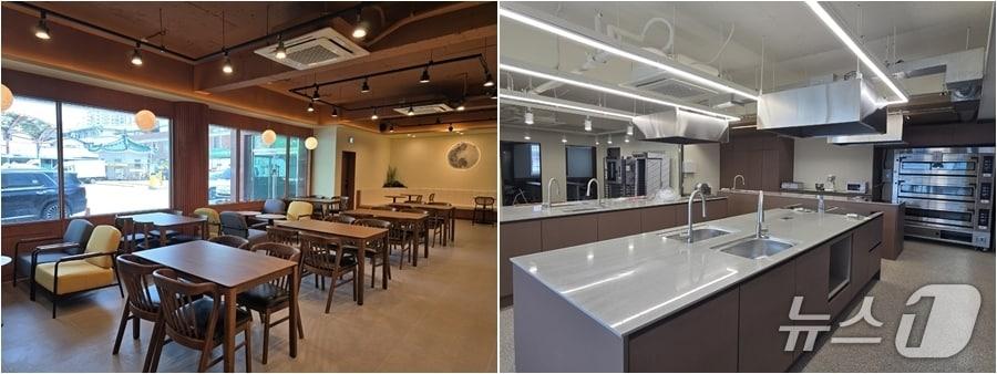 본문 이미지 - 보은전통시장 안에 문을 연 카페 머문(왼쪽)과 한끼공작소 (보은군 제공, 재판매 및 DB금지) /뉴스1 