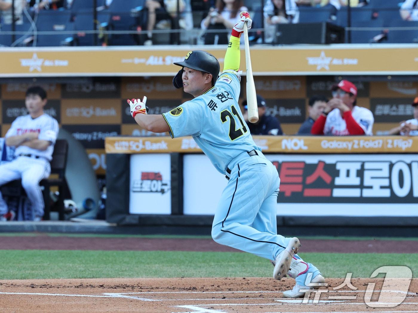 본문 이미지 - 상무 류현인. 2025.7.11/뉴스1 ⓒ News1 김기태 기자